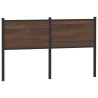 Tête de lit chêne marron 150 cm bois d'ingénierie et acier 