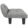 Lit pour chien gris clair 70x52x30 cm velours 