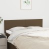 Têtes de lit 2 pcs Marron foncé 72x5x78/88 cm Tissu 