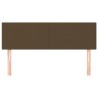 Têtes de lit 2 pcs Marron foncé 72x5x78/88 cm Tissu 