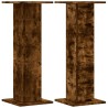 Supports de haut-parleurs 2 pcs chêne fumé bois d'ingénierie 