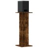 Supports de haut-parleurs 2 pcs chêne fumé bois d'ingénierie 