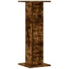 Supports de haut-parleurs 2 pcs chêne fumé bois d'ingénierie 