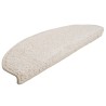 Tapis d'escalier 10 pcs 65x21x4 cm Blanc 