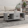 Table basse sonoma gris 102x50x40 cm bois d'ingénierie 