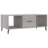 Table basse sonoma gris 102x50x40 cm bois d'ingénierie 