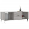 Table basse sonoma gris 102x50x40 cm bois d'ingénierie 