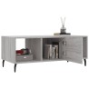 Table basse sonoma gris 102x50x40 cm bois d'ingénierie 