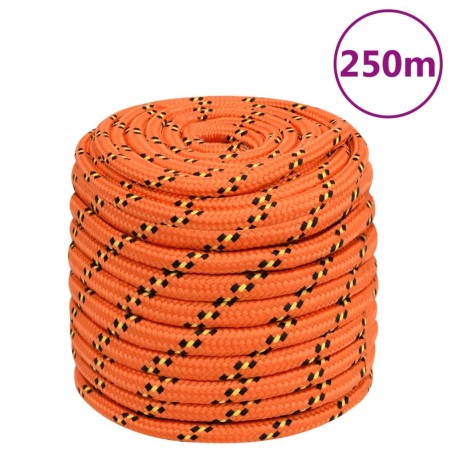 Corde de bateau Orange 16 mm 250 m Polypropylène 