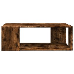 Table basse chêne fumé 89,5x48x30 cm bois d'ingénierie 