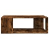 Table basse chêne fumé 89,5x48x30 cm bois d'ingénierie 