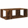 Table basse chêne fumé 89,5x48x30 cm bois d'ingénierie 