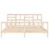 Cadre de lit sans matelas bois massif de pin 