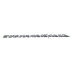 Chaise longue de jardin avec table et coussin Pin imprégné 