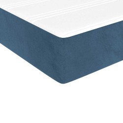 Matelas de lit à ressorts ensachés 100x210x20 cm velours 