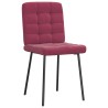 Chaises à manger lot de 4 Rouge bordeaux Velours 