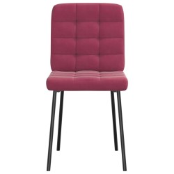Chaises à manger lot de 4 Rouge bordeaux Velours 