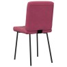 Chaises à manger lot de 4 Rouge bordeaux Velours 