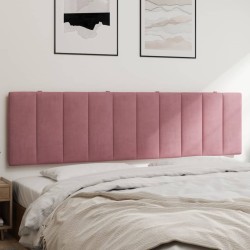 Coussin de tête de lit rose 180 cm velours 