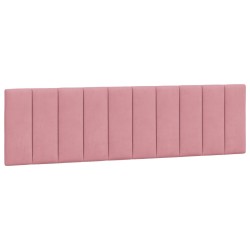 Coussin de tête de lit rose 180 cm velours 