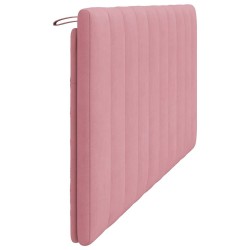 Coussin de tête de lit rose 180 cm velours 