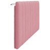 Coussin de tête de lit rose 180 cm velours 