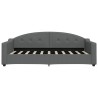 Lit de repos sans matelas gris foncé 90x190 cm tissu 