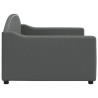 Lit de repos sans matelas gris foncé 90x190 cm tissu 