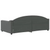 Lit de repos sans matelas gris foncé 90x190 cm tissu 