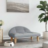 Lit pour chien gris clair 70x52x30 cm tissu 