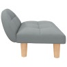 Lit pour chien gris clair 70x52x30 cm tissu 