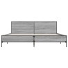Cadre de lit sans matelas sonoma gris 200x200 cm 