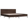 Cadre de lit sans matelas chêne marron 200x200 cm 