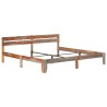 Cadre de lit sans matelas bois massif 200x200 cm 