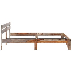 Cadre de lit sans matelas bois massif 200x200 cm 