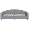 Lit de repos sans matelas gris clair 90x190 cm tissu 