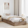 Cadre de lit ottoman sans matelas cappuccino 90x200 cm 