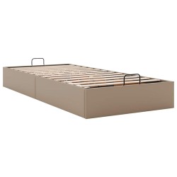 Cadre de lit ottoman sans matelas cappuccino 90x200 cm 