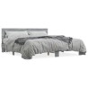 Cadre de lit sans matelas sonoma gris 180x200 cm 