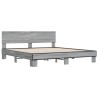 Cadre de lit sans matelas sonoma gris 180x200 cm 