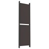 Cloison de séparation 6 panneaux Marron 300x180 cm Tissu 
