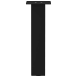 Pieds de table basse 4 pièces Noir 30 cm Acier 