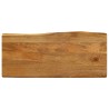 Dessus de table 100x40x2,5 cm bord vivant bois massif manguier 