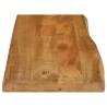 Dessus de table 100x40x2,5 cm bord vivant bois massif manguier 