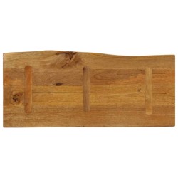 Dessus de table 100x40x2,5 cm bord vivant bois massif manguier 