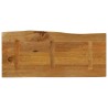 Dessus de table 100x40x2,5 cm bord vivant bois massif manguier 