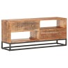 Meuble TV 120x30x50 cm Bois d'acacia brut 
