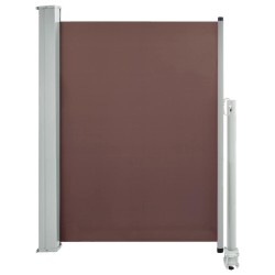 Auvent latéral rétractable de patio 100x300 cm Marron 