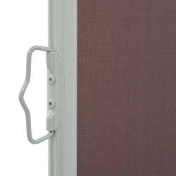 Auvent latéral rétractable de patio 100x300 cm Marron 