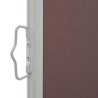 Auvent latéral rétractable de patio 100x300 cm Marron 